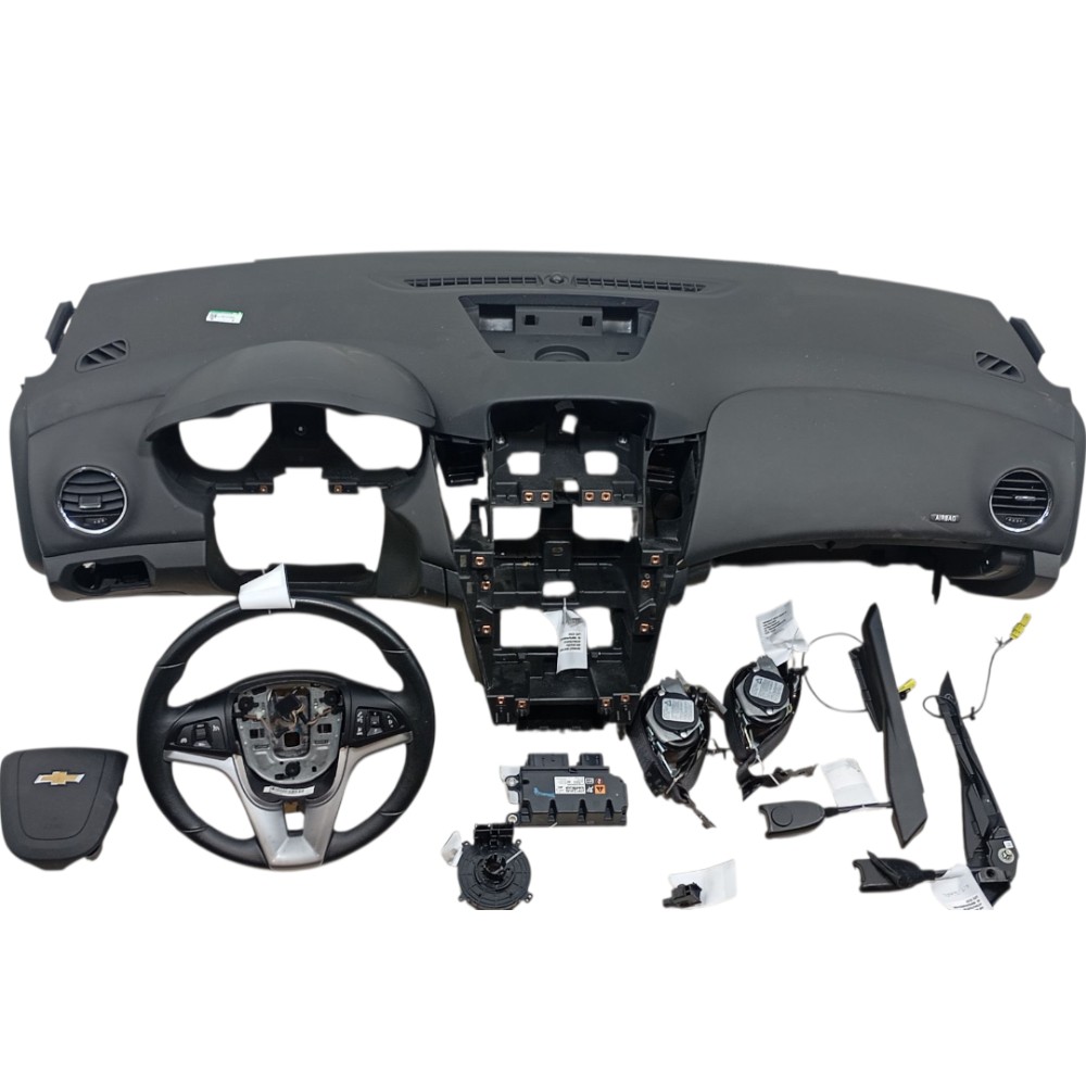 Painel E Volante Chevrolet Cruze Sedan 1.8 2014 42702562 Preto 2