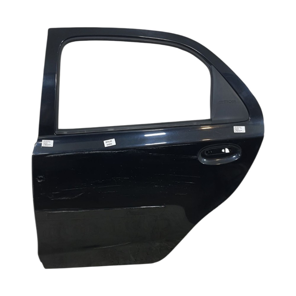 Porta Traseira Esquerda Detalhe Toyota Etios 2014 801013479r Traseira Esquerda Preto 4