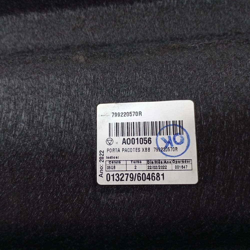 Tampão Bagagito Renault Kwid 2023 799220570r Prwto 7