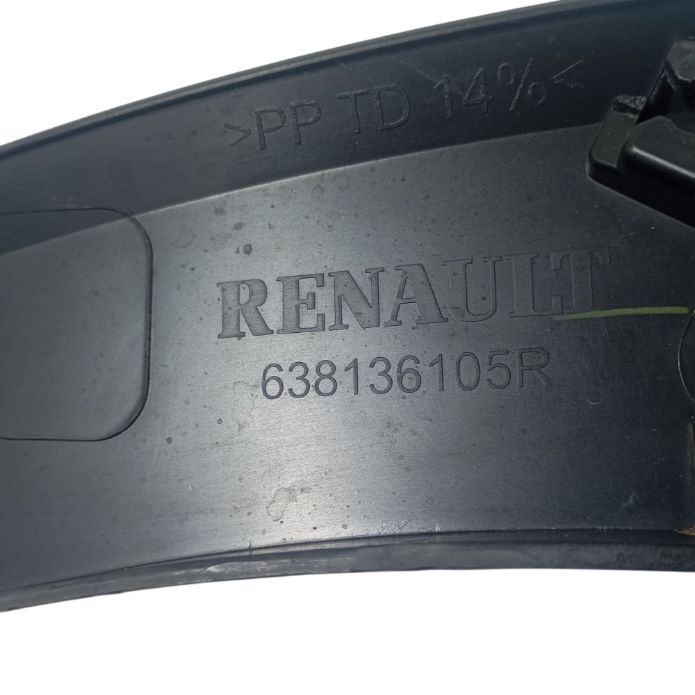 Moldura Paralama Dianteiro Esquerdo Captur 2021 638136105r Preto 7