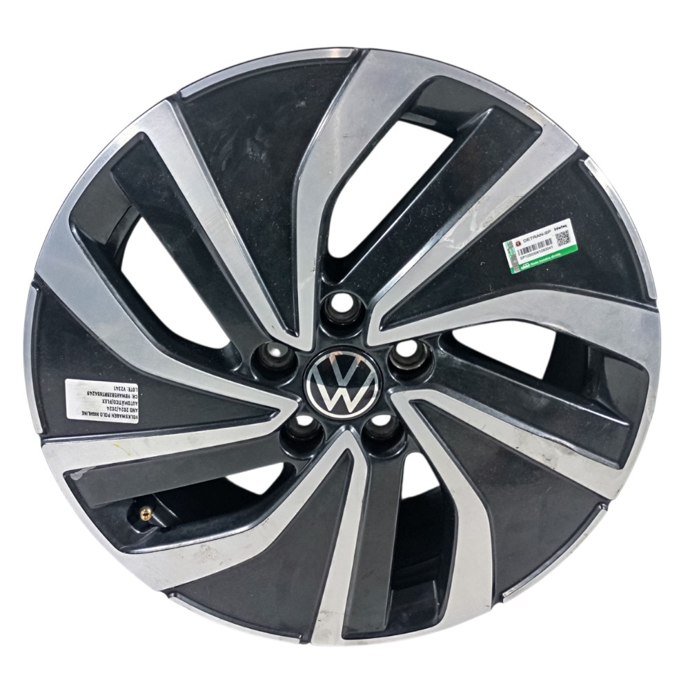 Roda Aro 16 Polo Highline 2024 6ea601025l Preto Cinza
