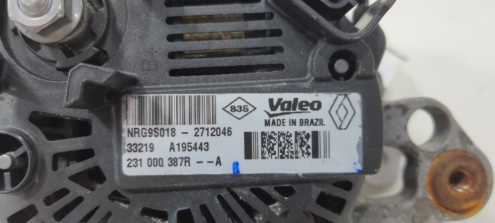 Alternador Renault Sandero 1.0 3cc Ano 2020 231000387r 6