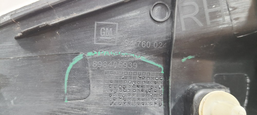 Acabamento Retrovisor Direito Gm Prisma 2019 94760024 Preto 5