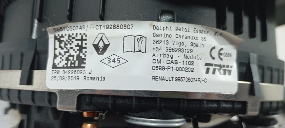 Painel E Volante Renault Sandero 1.0 2020 484007767r 1