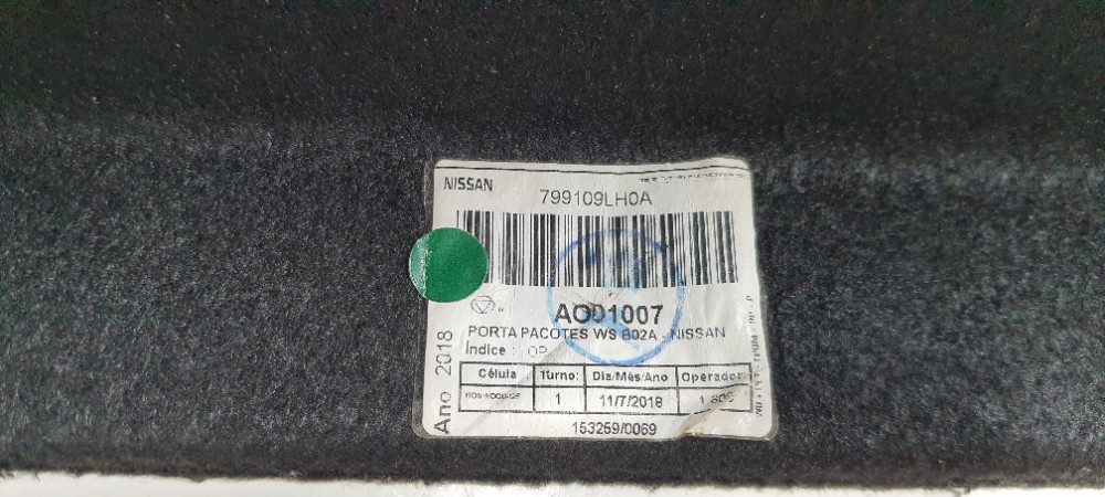 Tampão Bagagito Detalhe Nissan March 2019 Ao01007 Preto 9