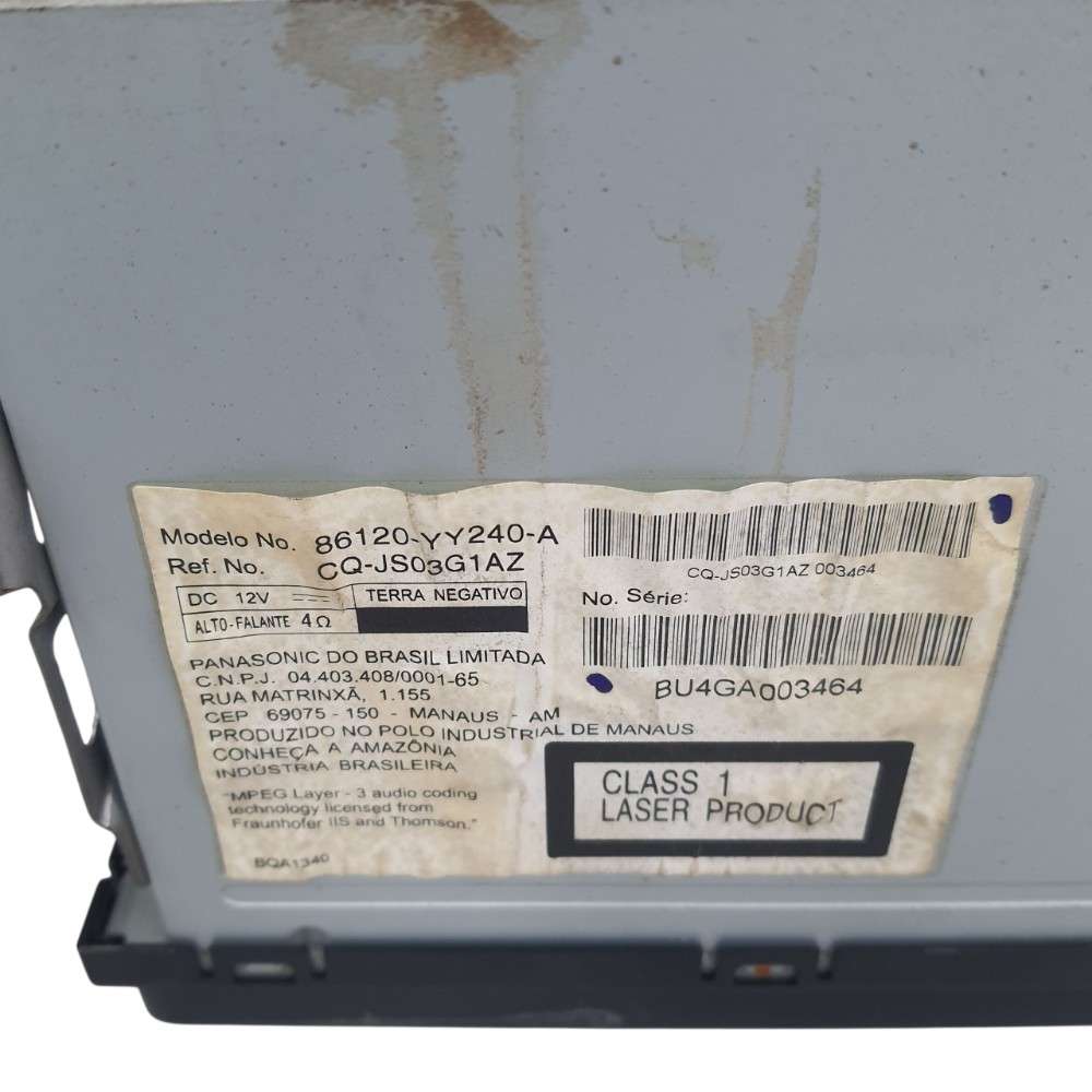 Radio Toyota Etios 2014 Yefa0500019 6