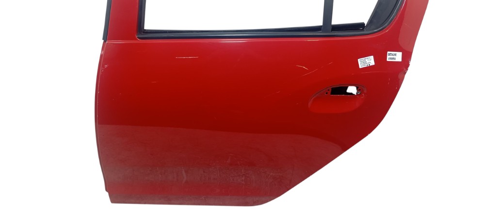 Porta Traseira Esquerda Renault Logan 1.0 2020 821017625r Vermelha 3