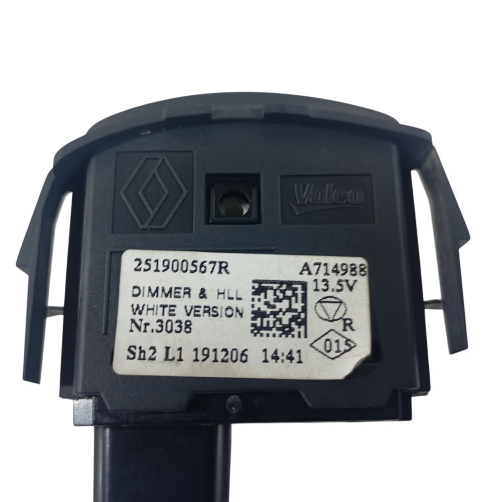 Botão Regulagem Painel Renault Captur 2021 251900567r Preto 6