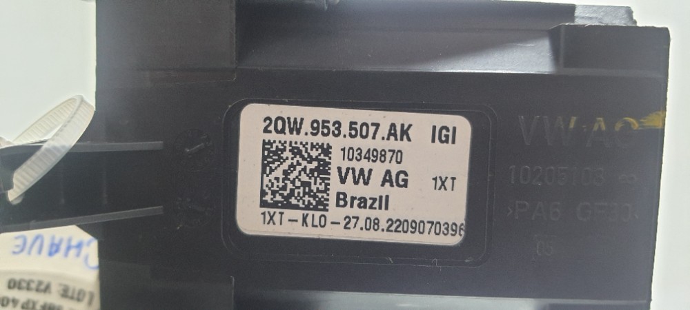 Chave De Seta Volkswagen T-cross Tsi 2023 2qw953507ak 6