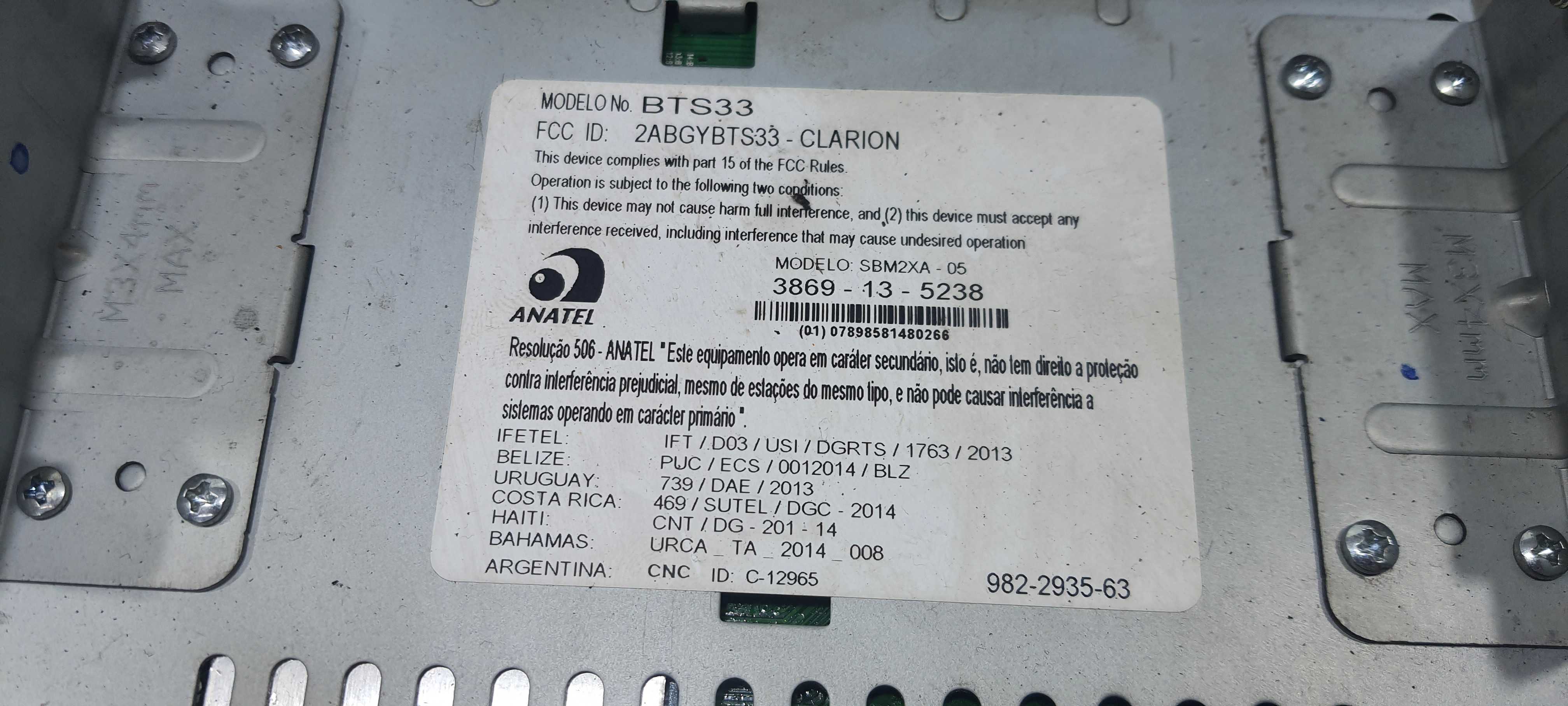 Radio Nissan March Sv 1.0 2016 281859lh0a 6