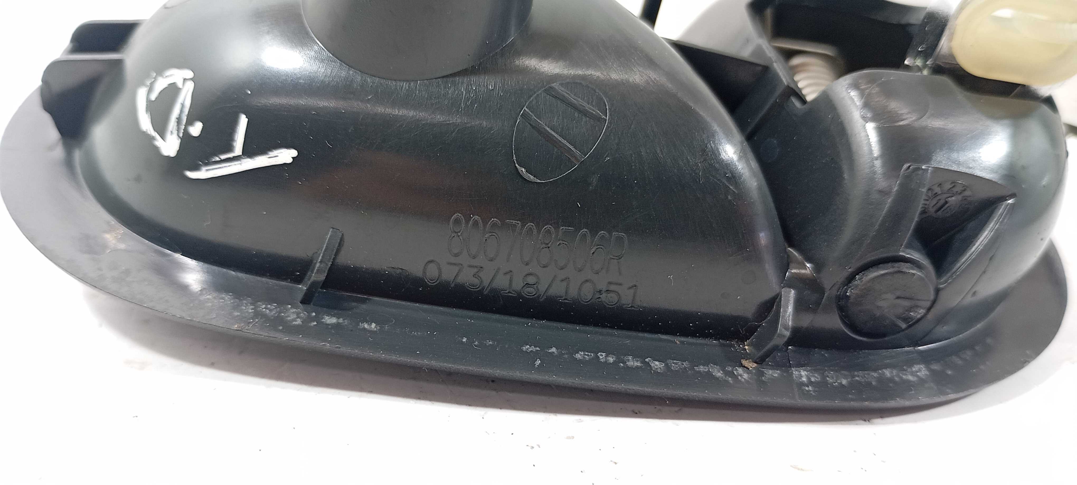 Maçaneta Interna Traseira Direita Sandero 2019 806708506r Preto/cromado Traseira 5