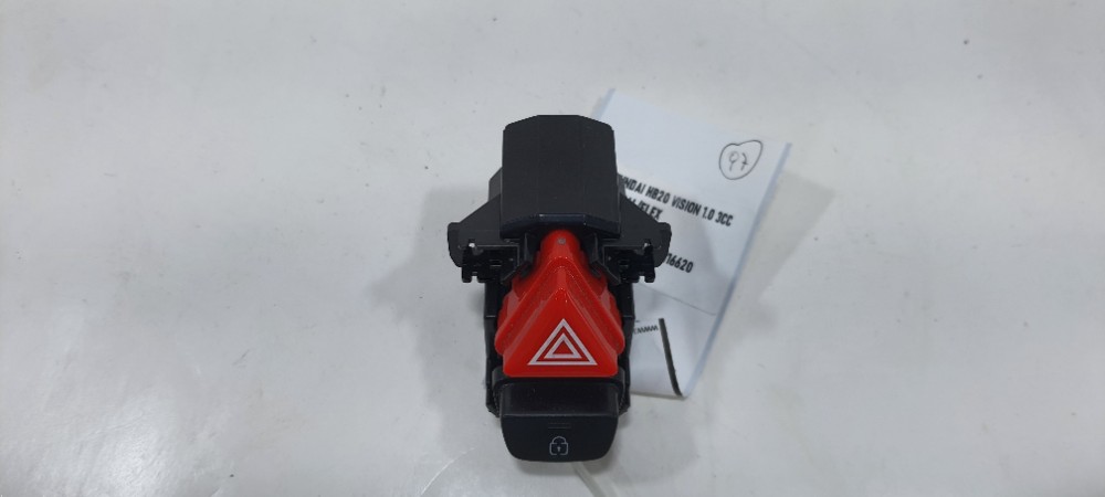 Botão Pisca Alerta Hyundai Hb20 1.0 Ano 2021 W99204659 Preto 4
