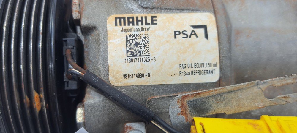 Compressor Ar Condicionado Peugeot 208 1.2 2018 9816114980 7