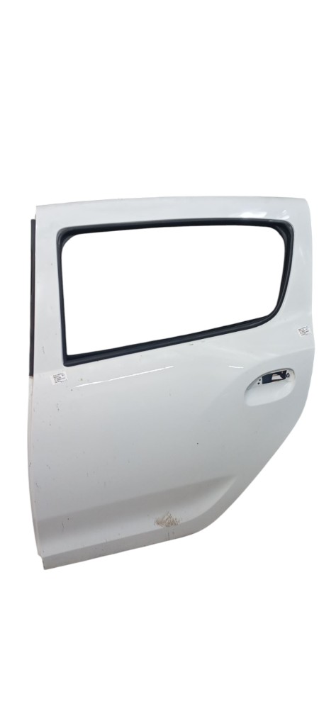 Porta Tras Esquerda Reanult Sandero 1.0 2020 821017625r Traseira Esquerda Branca 1