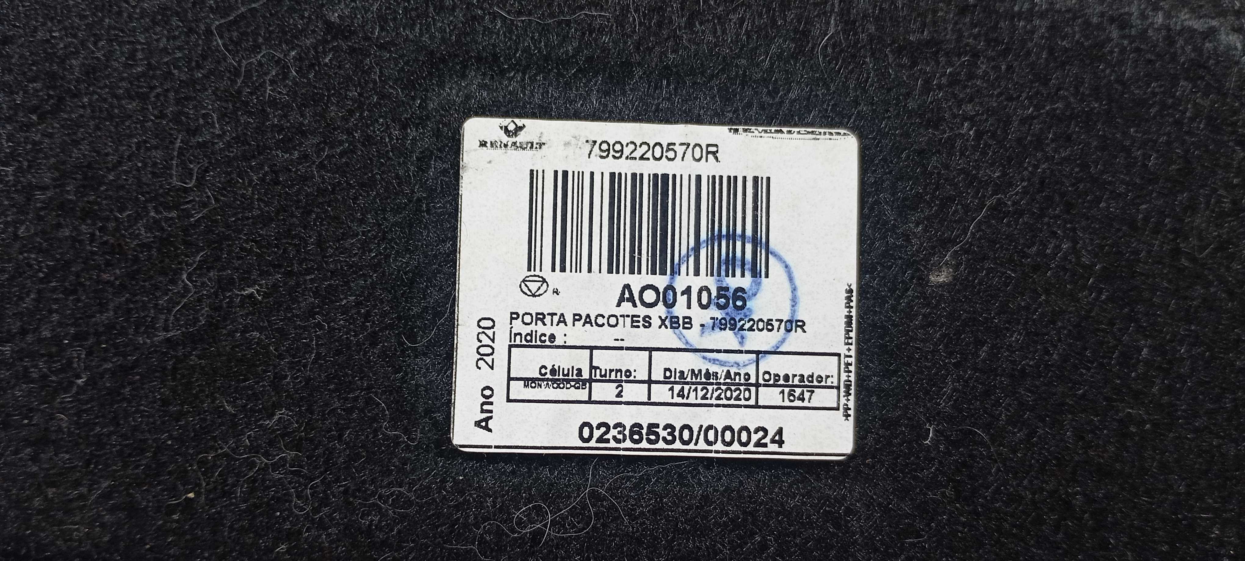 Tampão Bagagito Renault Kwid 2021 799220570r Preto 7