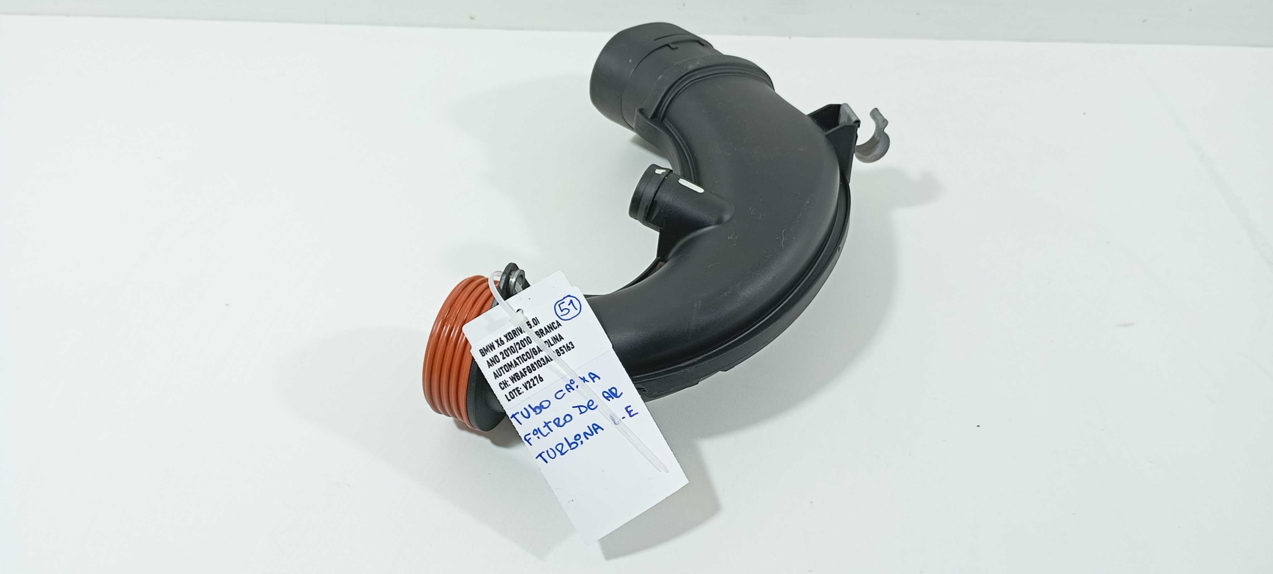 Tubo Filtro De Ar Turbina L.esquerdo Bmw X6 Xdrive V2276 4.4 2