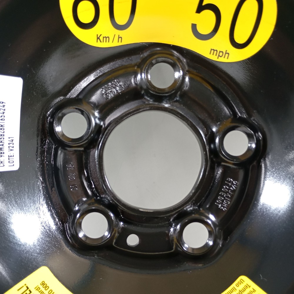 Roda Estepe Aro 15 Polo Highline 2024 2qb010006 Preto 6