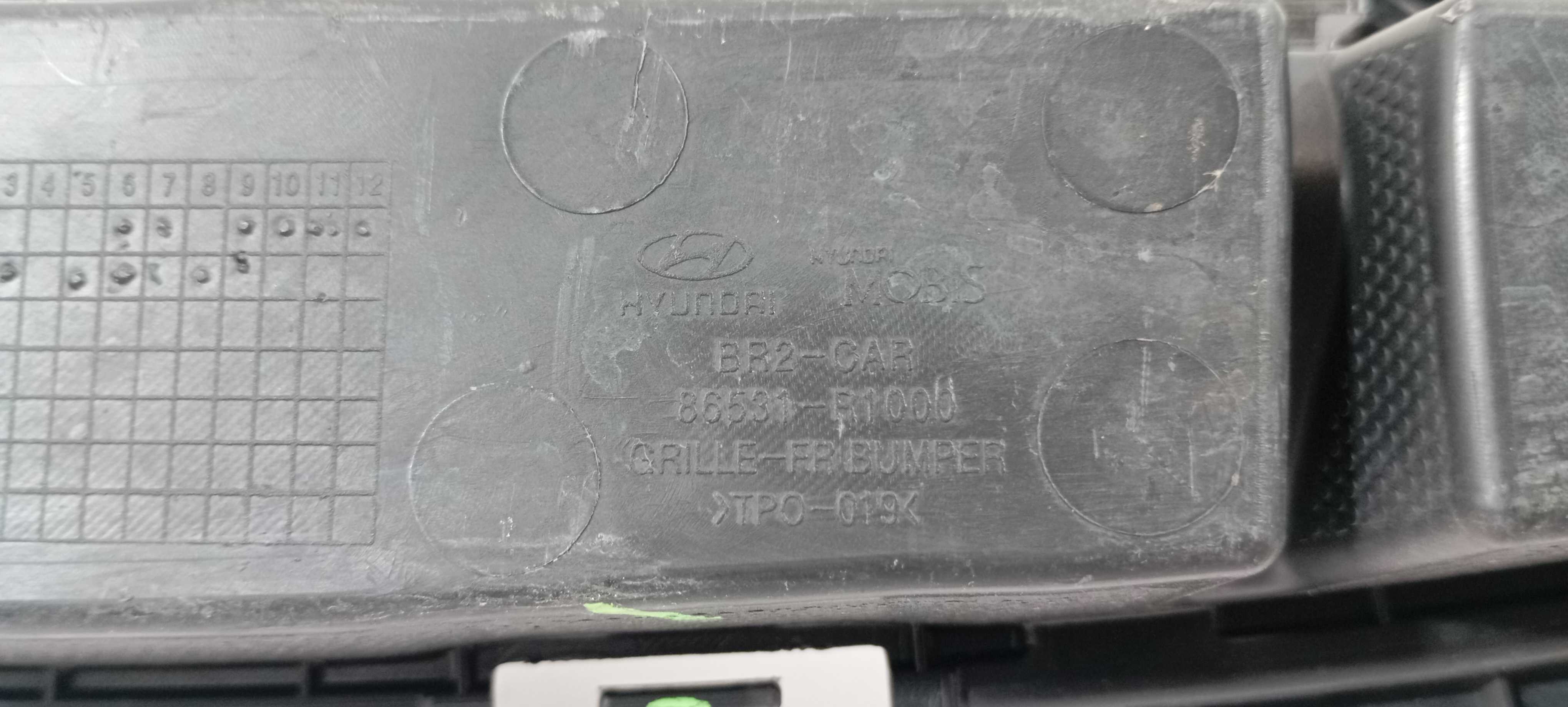 Grade Inferior Parachoque Hyundai Hb20 1.0 2021 86531r1000 Preto 9
