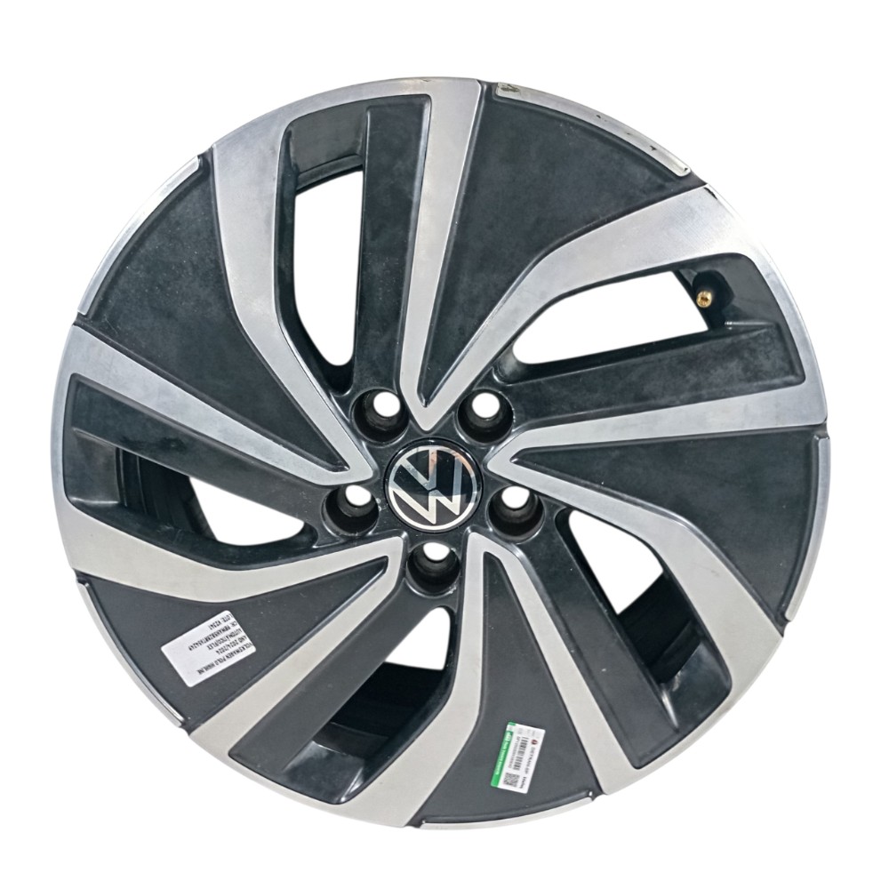 Roda Aro 16 Polo Highline 2024 6ea601025l Cinza Preto