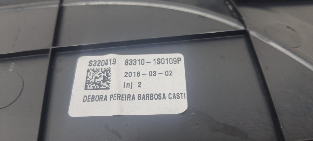 Forro Porta Traseiro Esquerdo Hb20x 1.6 2018 833101s0109p Preto 5