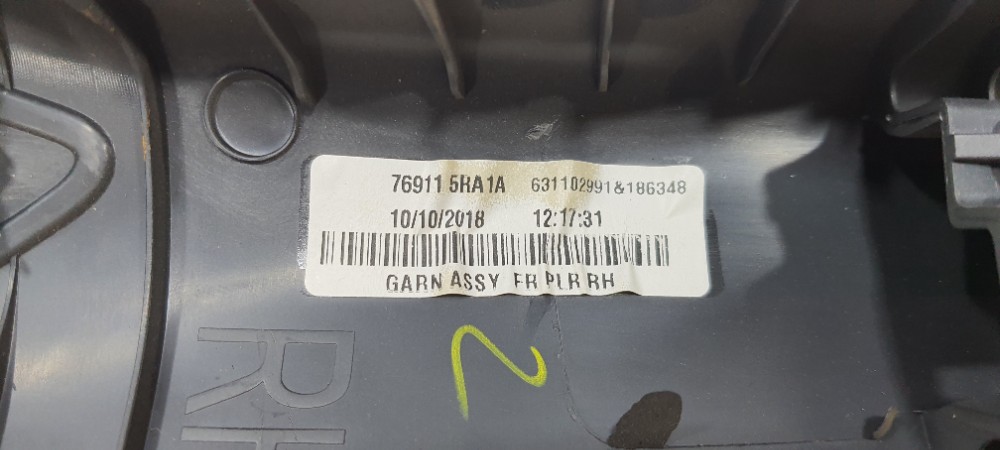 Forro Coluna Central Direita Nissan Kicks 2019 769115ra1a 5
