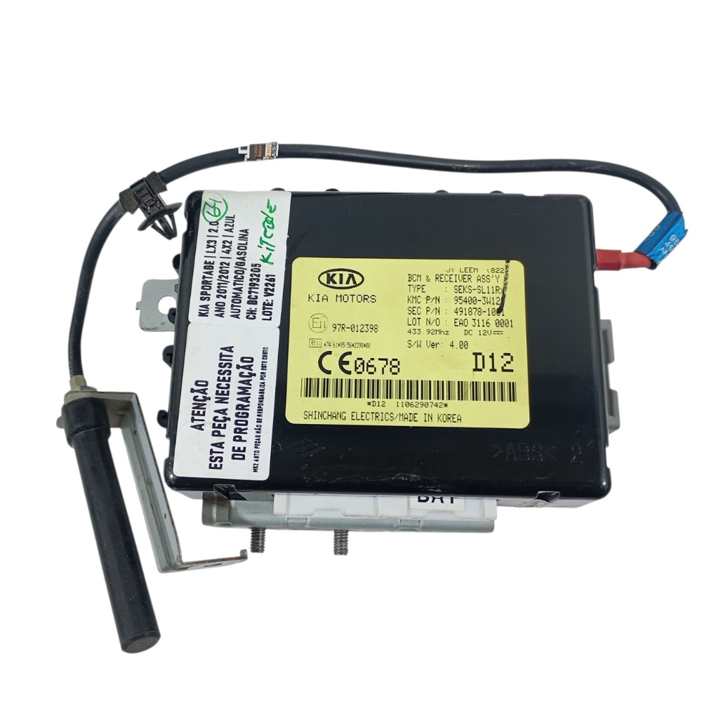 Kit Code Kia Sportage Lx 2.0 2012 391372g250 7