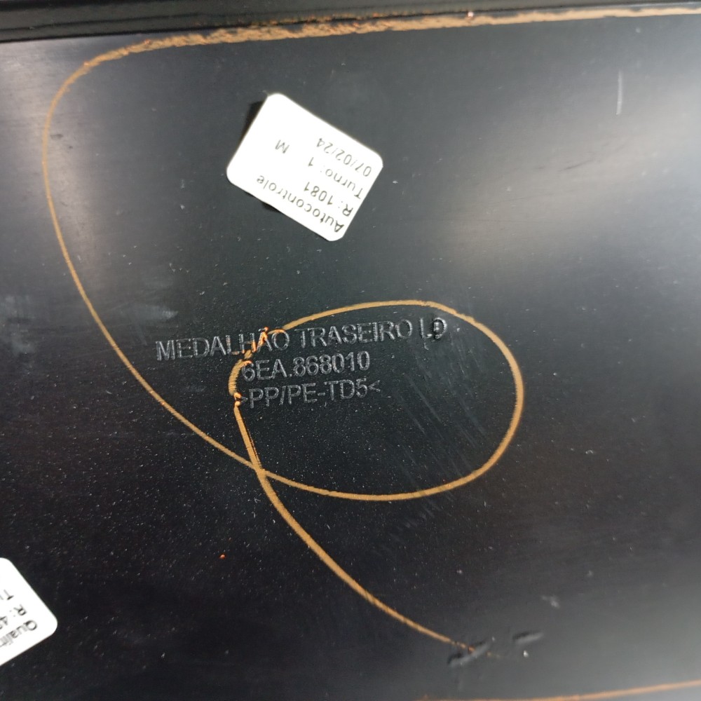 Forro Porta Traseira Direita Polo Highline 2024 6ea868010 Preta 4