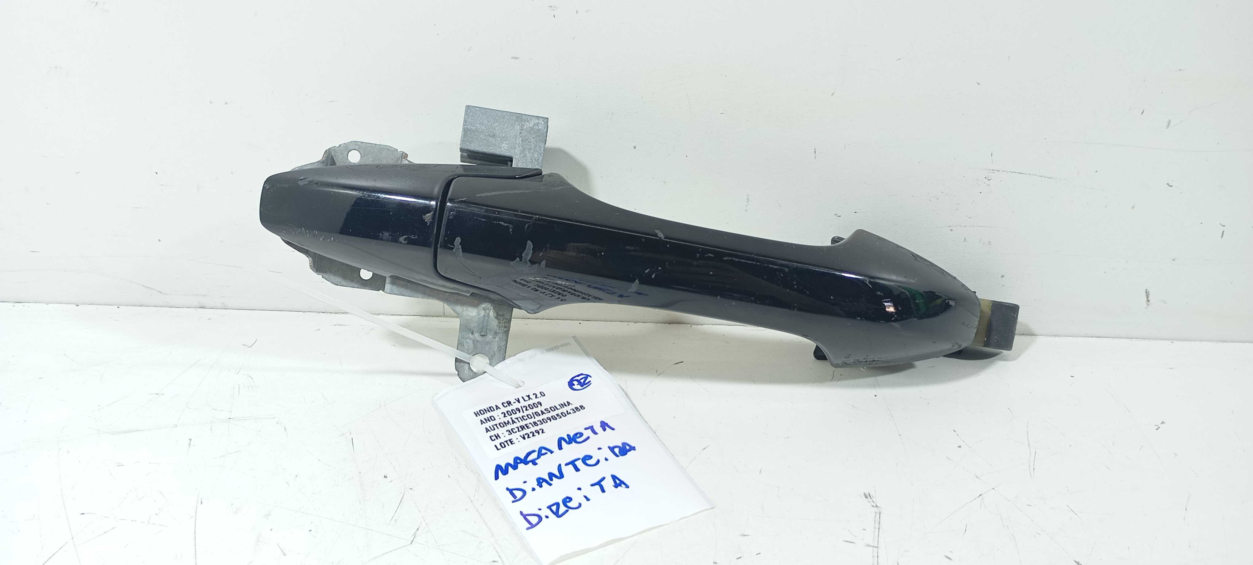 Maçaneta Externa Dianteira D. Honda Crv Lx 2.0 2009 V2292 Preto Dianteira 1