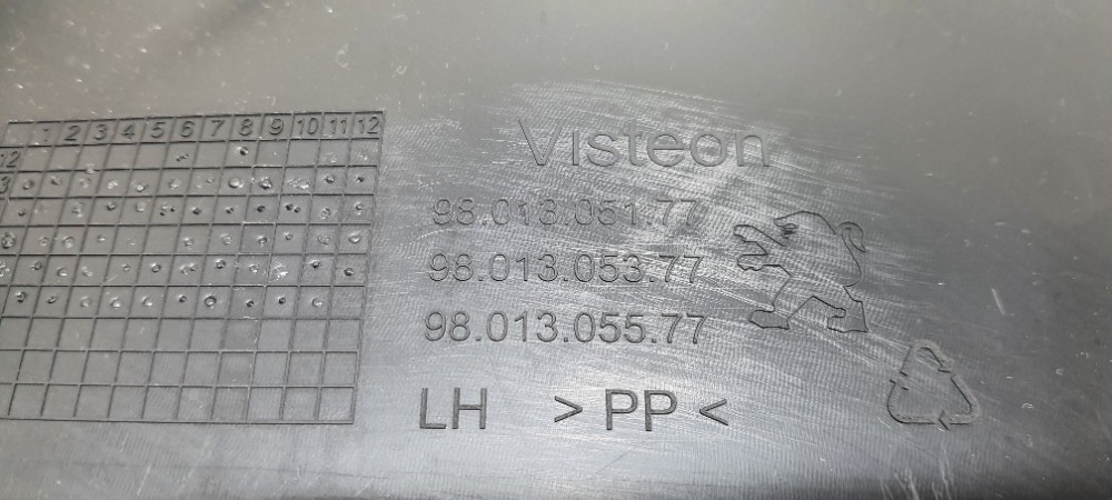 Forro Porta Traseiro Esquerdo Peugeot 208 2018 9801305177 7