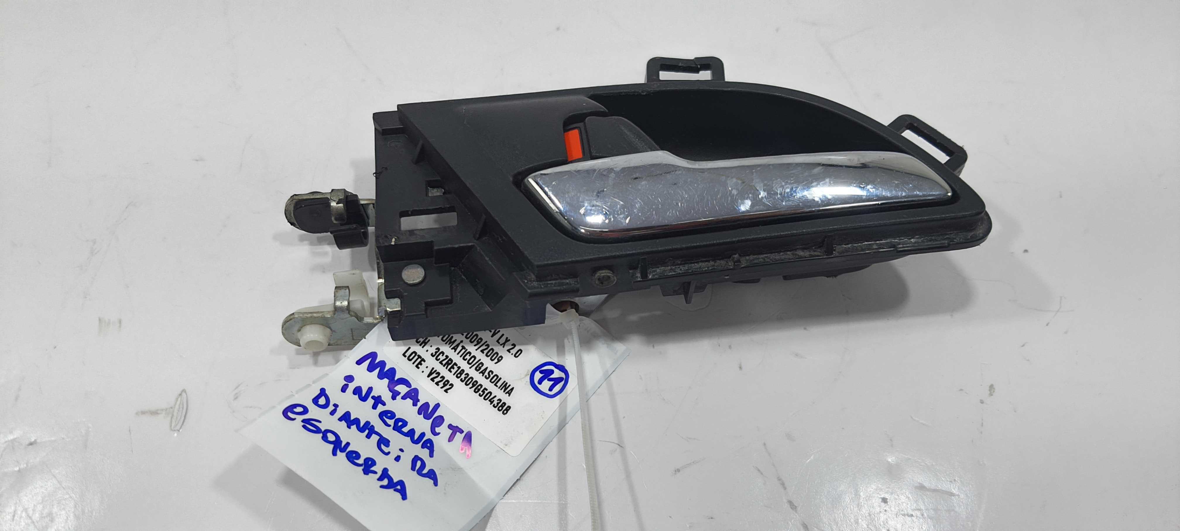 Maçaneta Int Dianteira Esquerda Honda Crv Lx 2.0 2009 V2292 Preto Dianteira 6