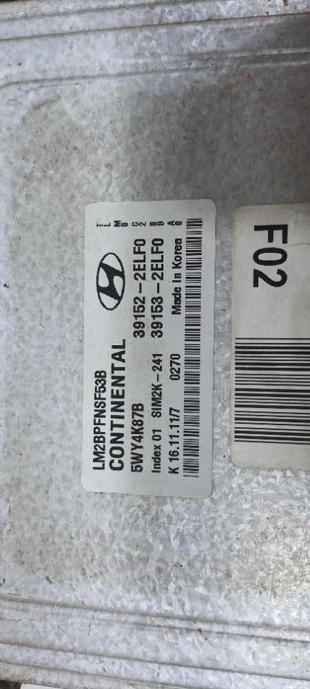 Kit Code Hyundai Ix35 2.0 Ano 2012 391522elf0 6