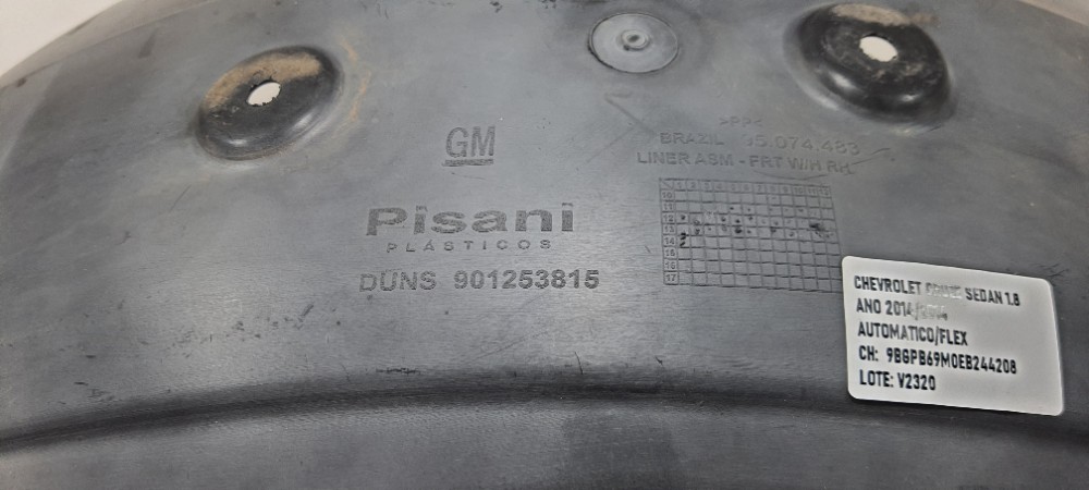 Parabarro Dianteiro Direito Avaria Cruze Sedan 2014 95074483 6