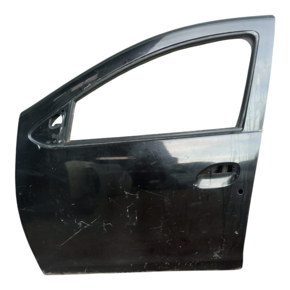 Porta Dianteira Esquerda Renault Logan Sandero 2014 Á 2021. Dianteira Esquerda Preto