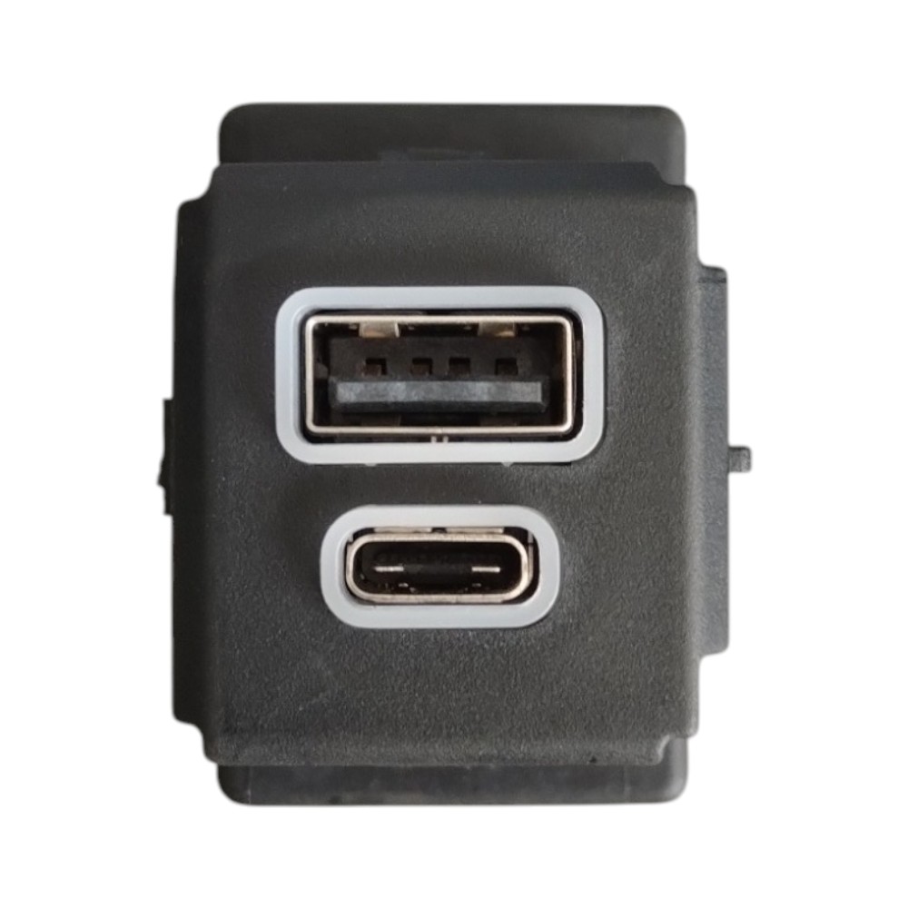 Moldura Entrada Usb E Tipo-c Jeep Compass Commander 22 À 26.