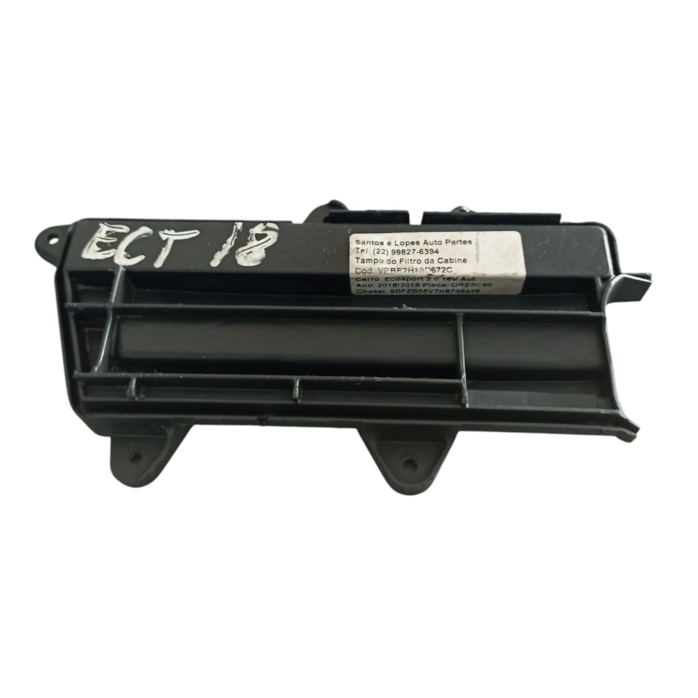 Tampa Filtro Da Cabine Ford Ecosport 2015 À 2019. 2