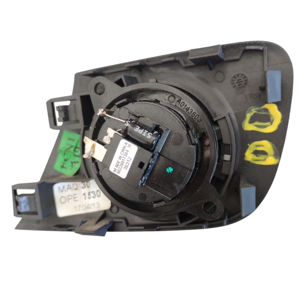 Moldura Tweeter Porta Dianteira Direita Peugeot 208 13 À 19. Preto 4
