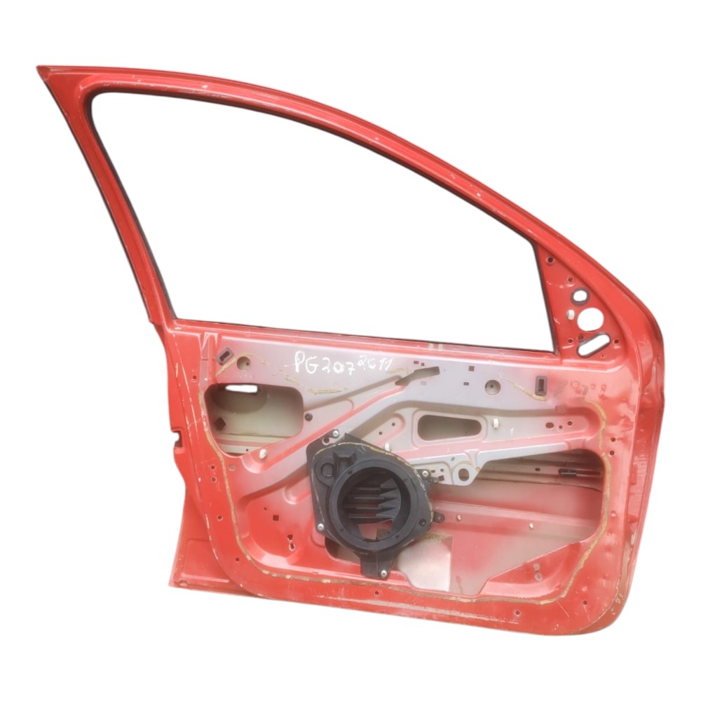 Porta Dianteira Esquerda Peugeot 207 2008 À 2013. Dianteira Esquerda Vermelho 4
