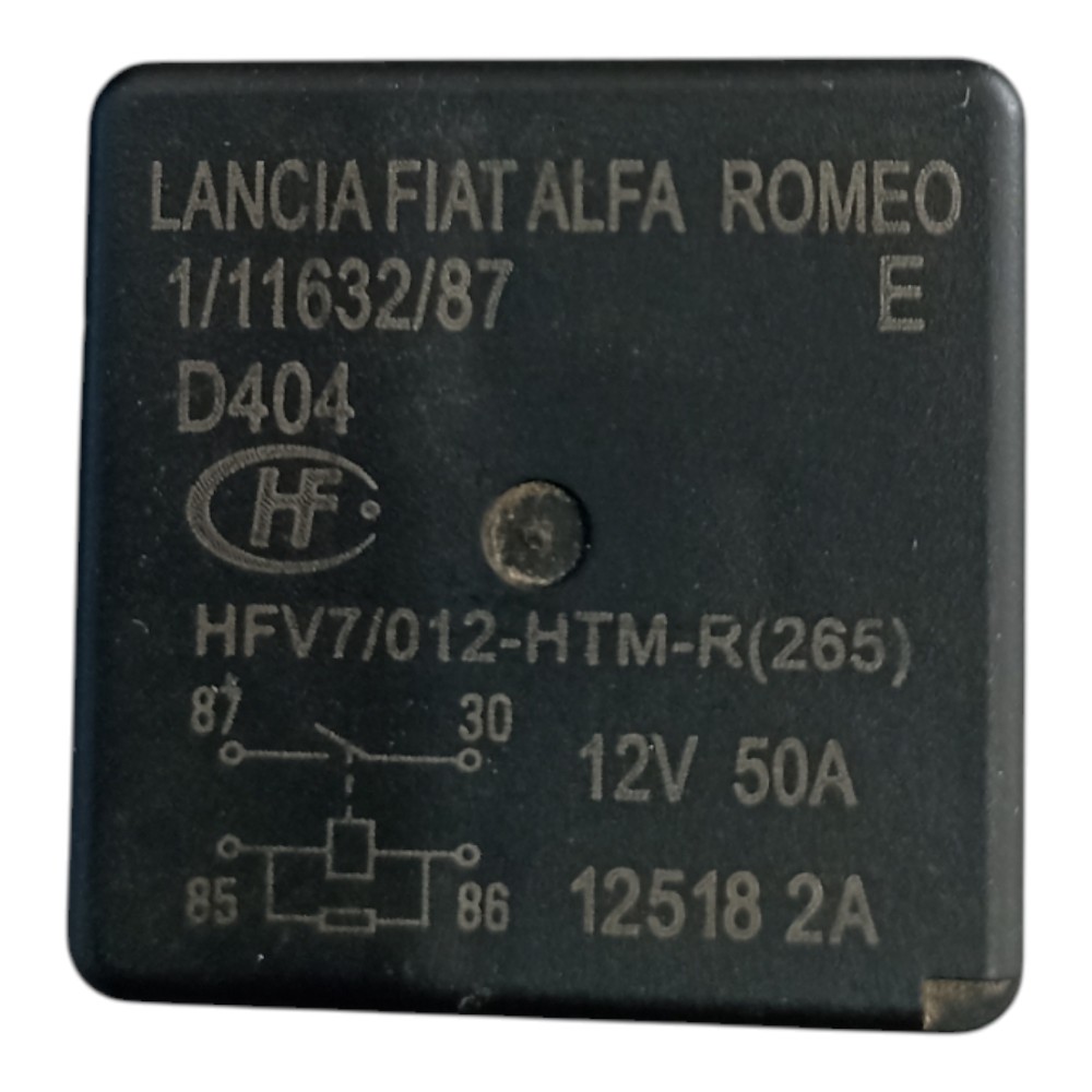RELE AUXILIAR BOMBA DE COMBUSTÍVEL FIAT ARGO CRONOS PALIO.