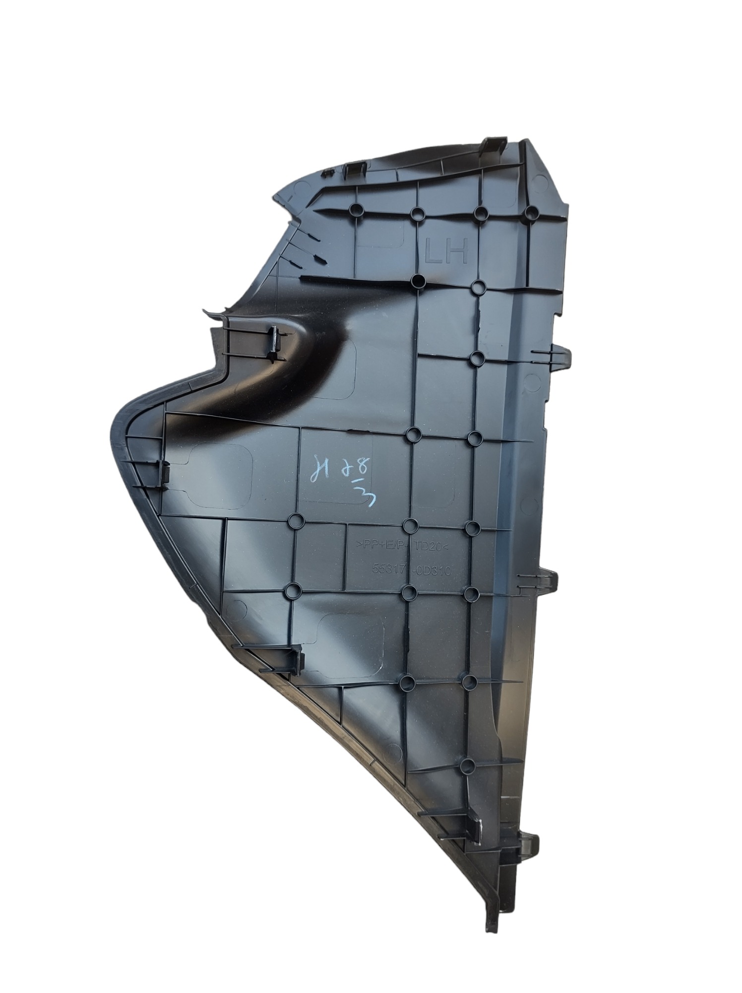 Moldura Esquerda Do Painel Toyota Yaris 553170d310. Preto 3