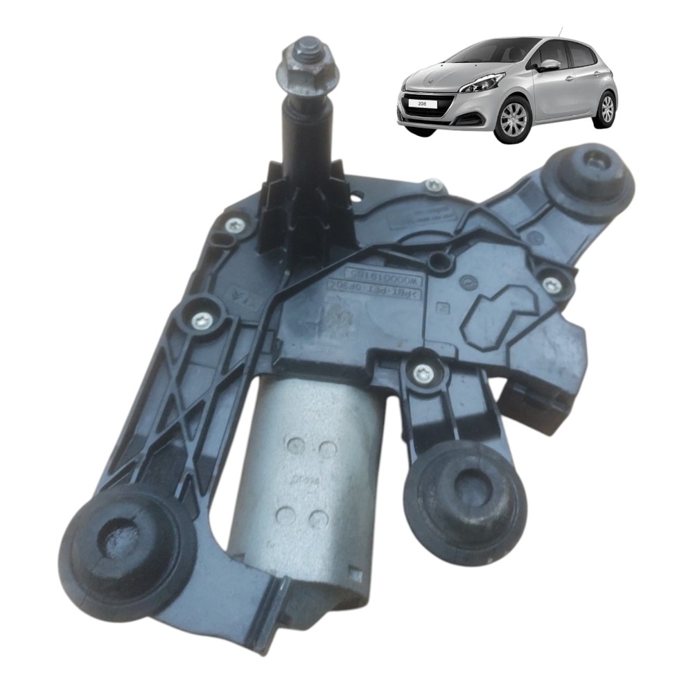 Motor Limpador Máquina Traseiro Vidr Peugeot 208 2012 À 2019 1