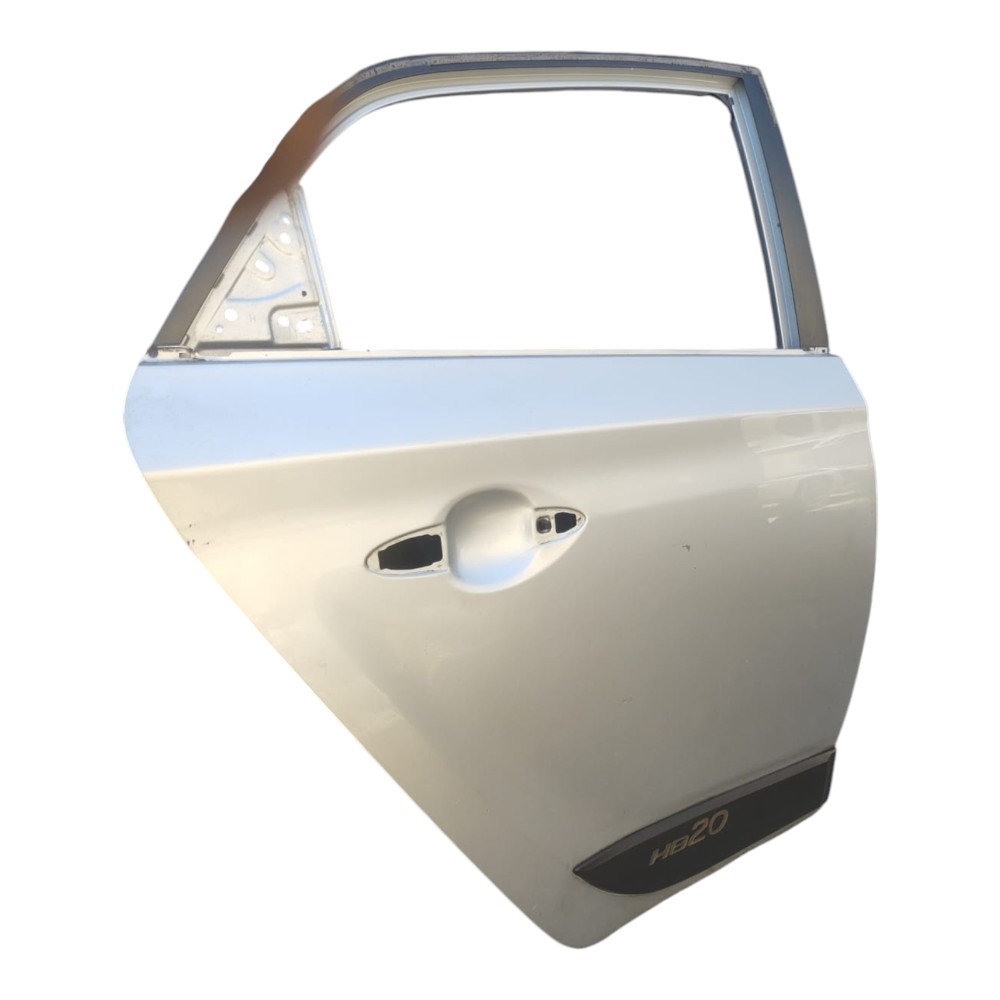 Porta Traseira Direita Hyundai Hb20 Hatch 2013 À 2019. Traseira Direito Prata 2