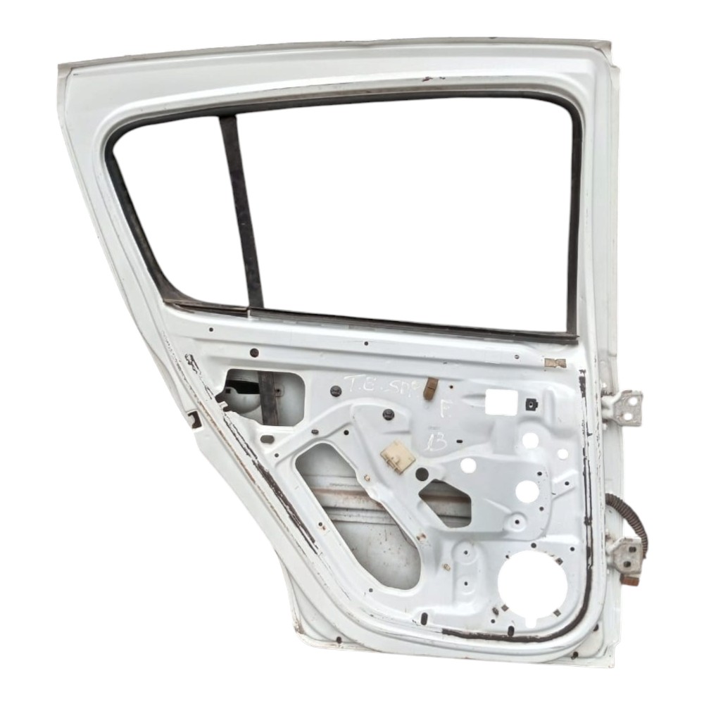 Porta Traseira Esquerda Renault Sandero 2009 Á 2013. Traseira Esquerda Branco 2