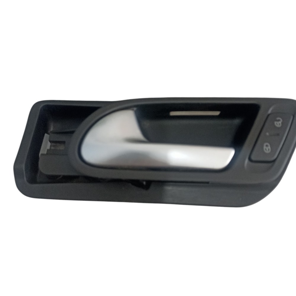 Maçaneta Interna Dianteira Esquerda Vw Tiguan 2009 À 2014. Preto E Prata Dianteira 1