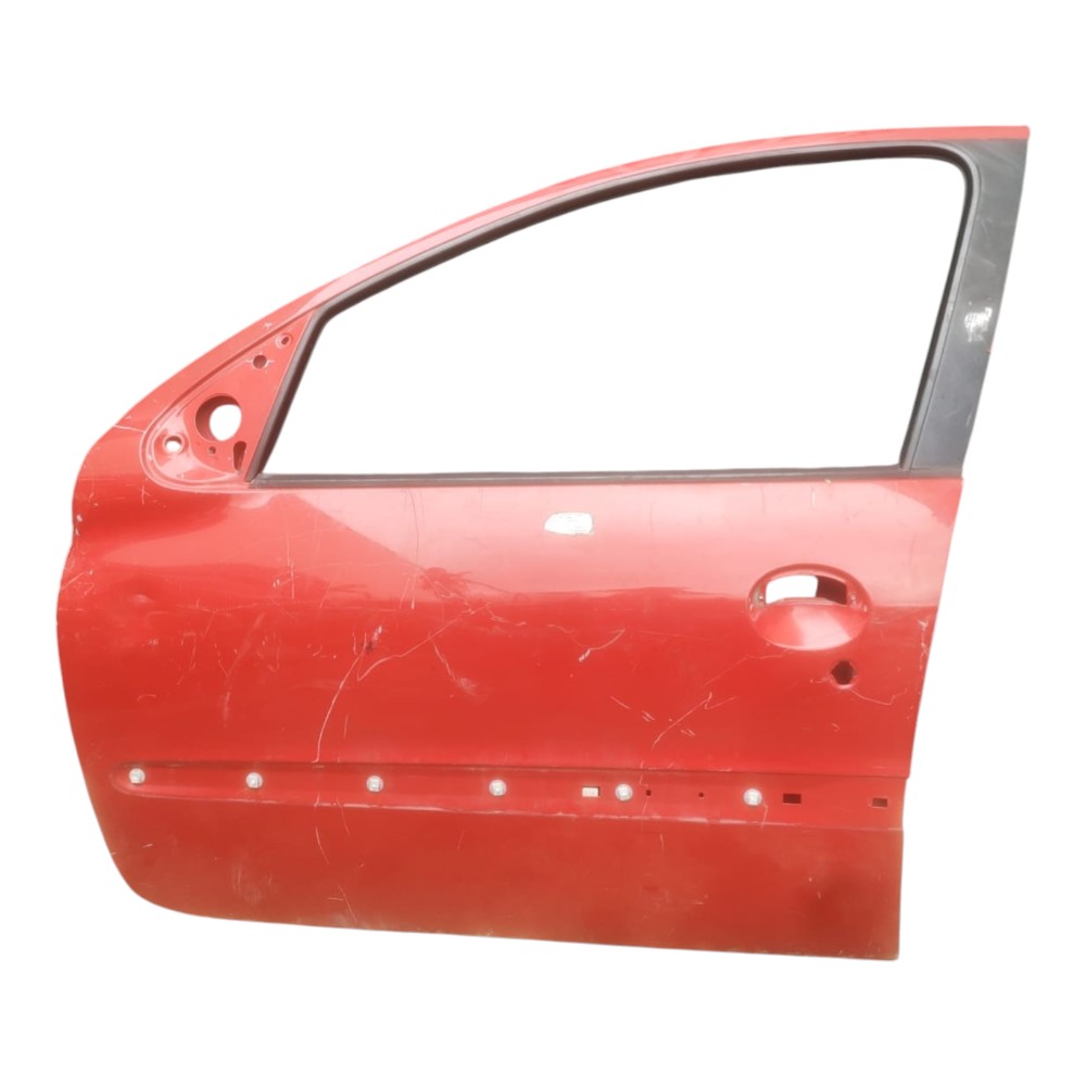 Porta Dianteira Esquerda Peugeot 207 2008 À 2013. Dianteira Esquerda Vermelho 1