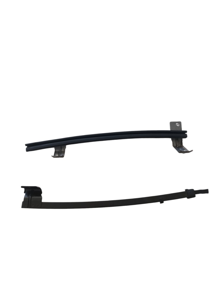 Par Guia Canaleta Porta Diant.esqu Nissan Versa 2013 Á 2019. Preto E Prata 4