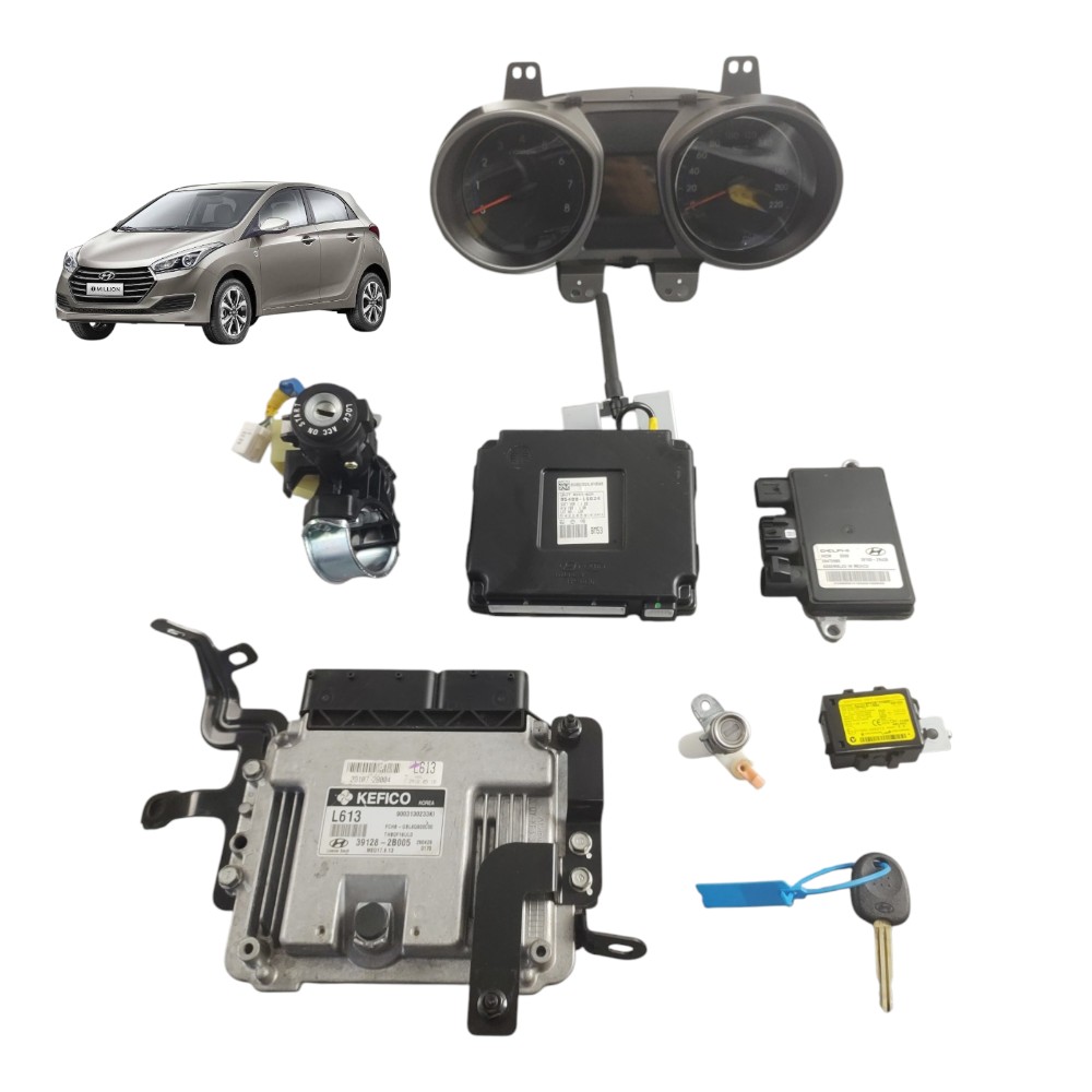 Kit Code Módulos De Injeção Hyundai Hb20 1.6 16v Automático. 1