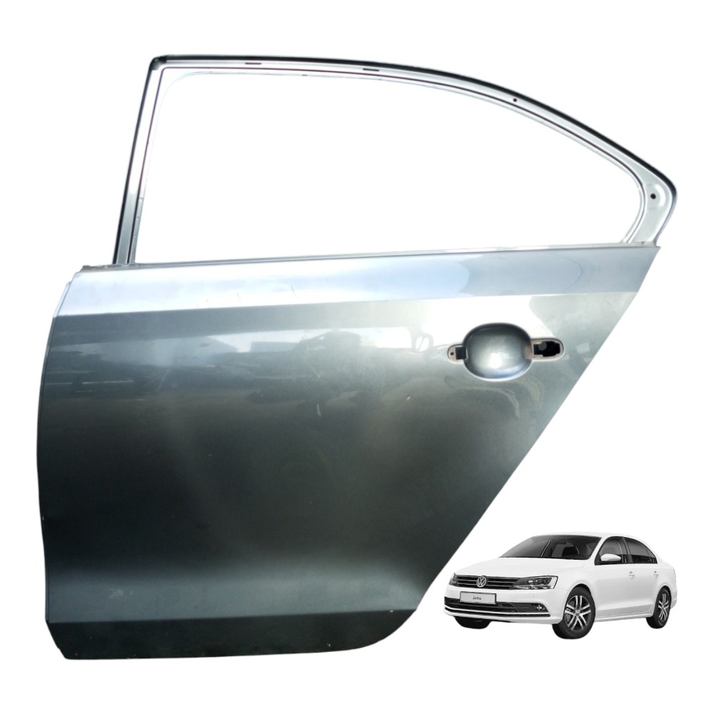 Porta Traseira Esquerda Vw Jetta 2013 À 2018. Traseira Esquerdo Cinza 1