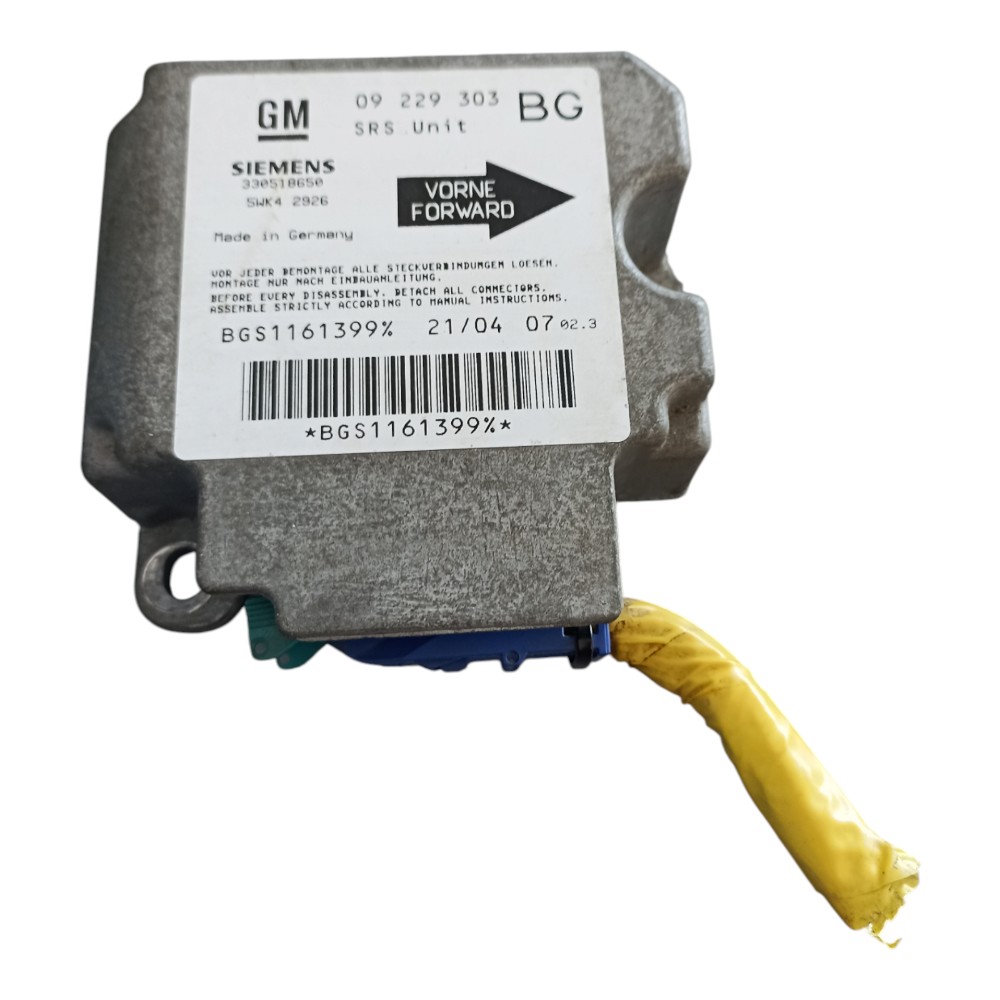 MODULO CENTRAL AIRBAG CHEVROLET ZAFIRA 2.0 8V. 2001 Á 2012.