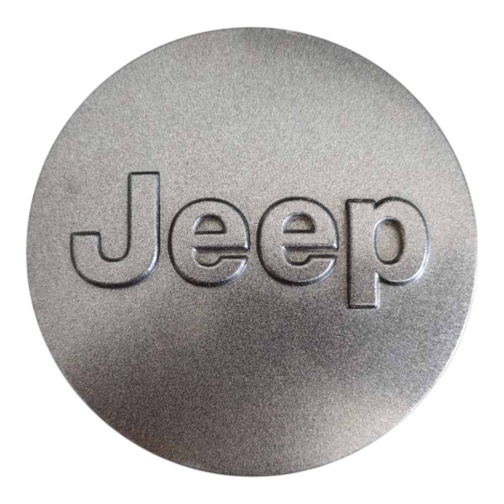 Calota Central Roda Jeep Compass 2017 À 2026 Original. Cinza
