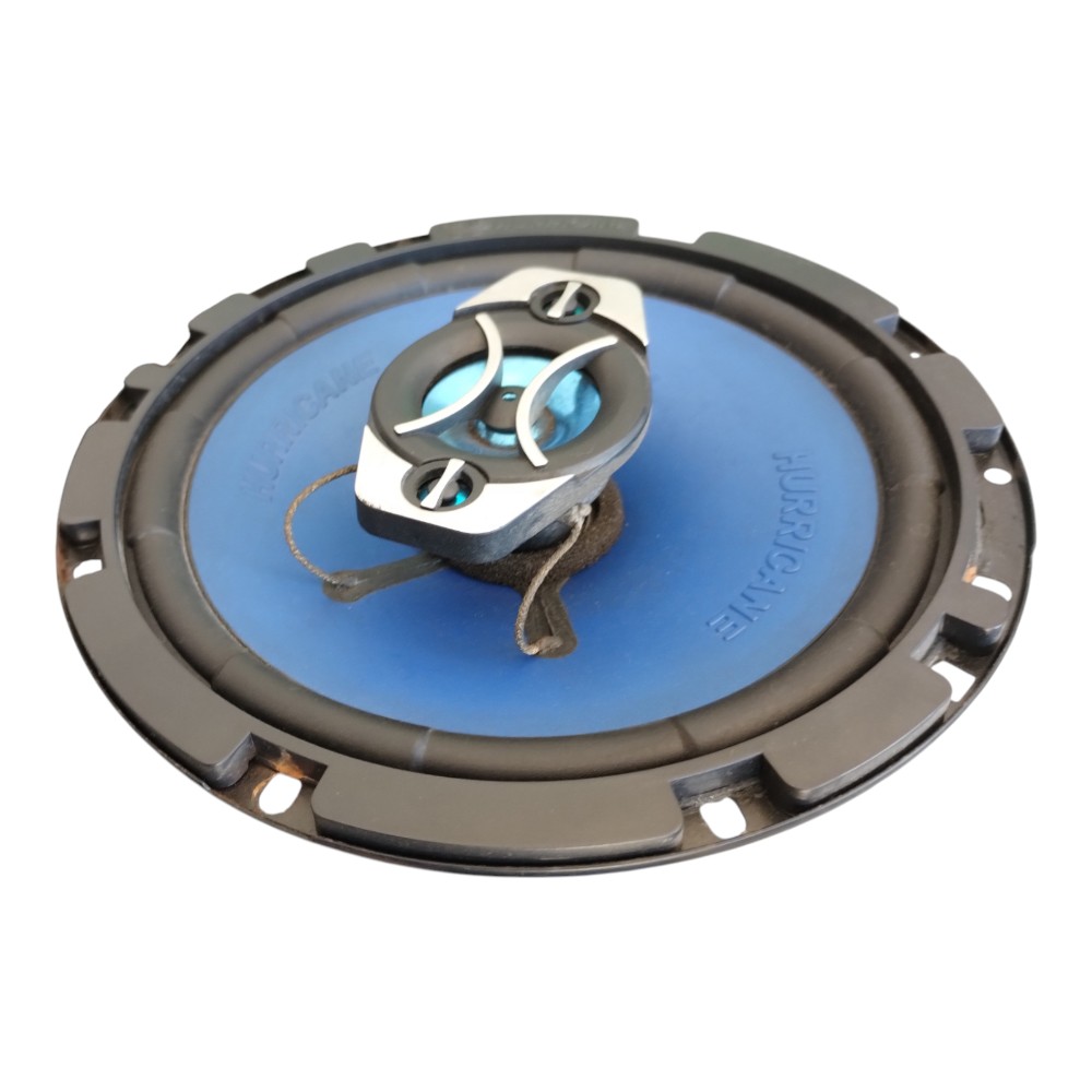 Par Alto Falante Hurricane Quadriaxial Dianteiro Peugeot 207 Preto E Azul. 8